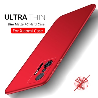  Ốp Điện Thoại PC Cứng Siêu Mỏng Mặt Nhám Cho Xiaomi Mi 11T Pro Redmi Note 11 10 Pro 11s 10s 10 Prime 