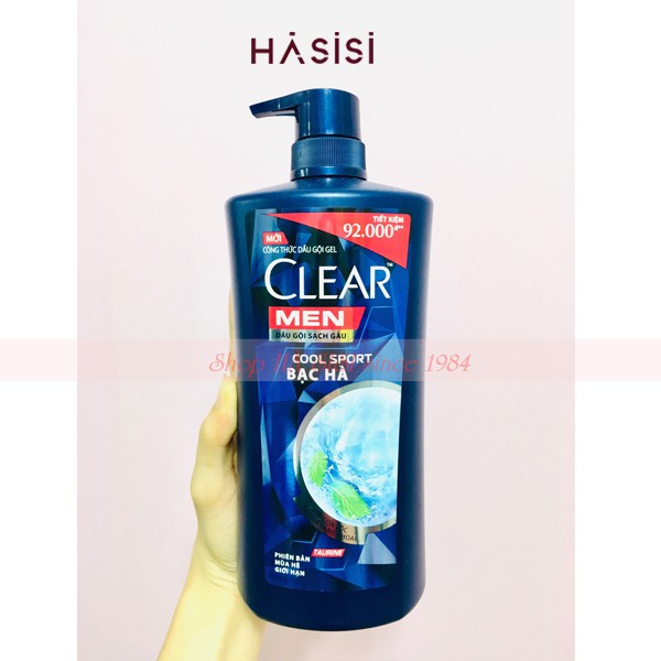 DẦU GỘI CLEAR MEN COOL SPORT BẠC HÀ