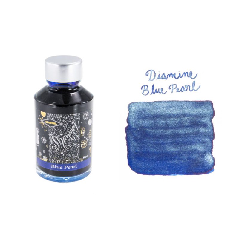 Mực bút máy Diamine Shimmering - Blue Pearl - Lọ 50ml