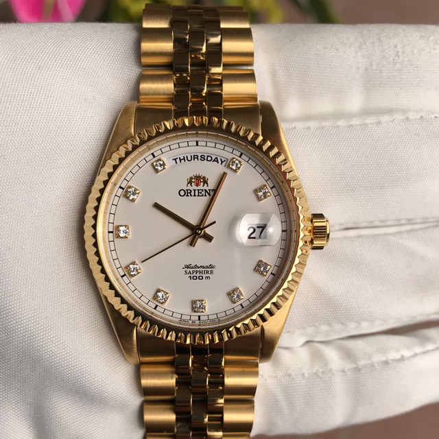 Đồng hồ Nam Orient Oyster dây kim loại