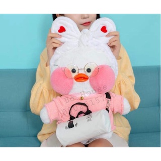 ( Sẵn) Thú nhồi bông vịt má hồng Lalafanfan 50cm