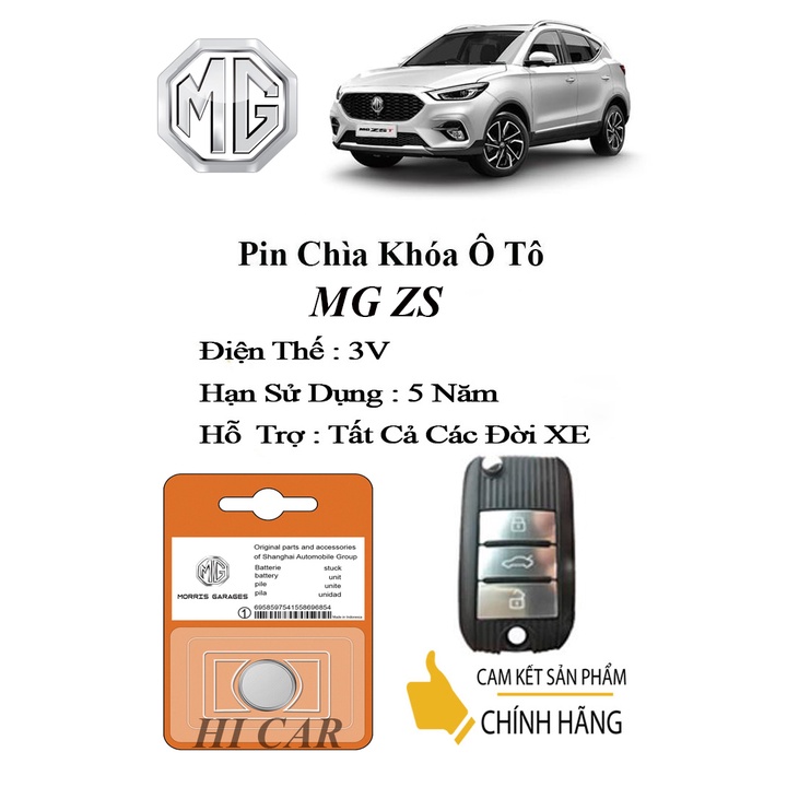 Pin chìa khóa ô tô MG ZS chính hãng