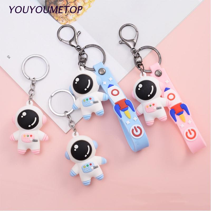 Móc khóa hình phi hành gia 3D dễ thương