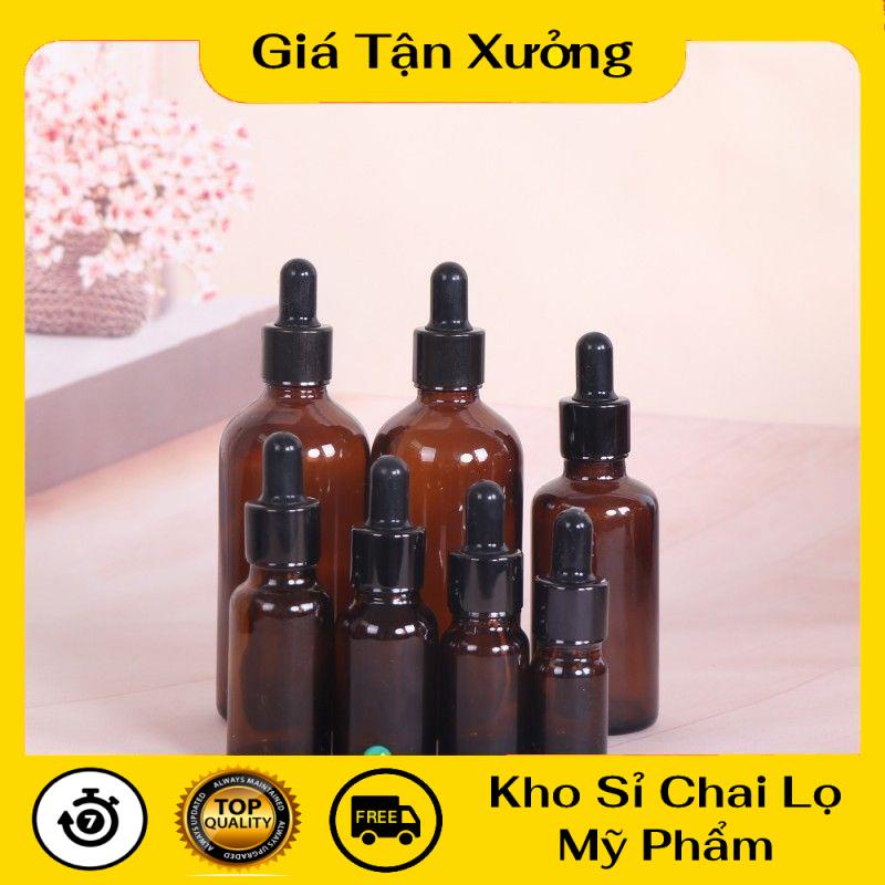 Lọ Chiết Serum ❤ TRÙM SỈ ❤ [50ml] Lọ đựng tinh dầu bóp giọt khoen đen chiết serum, phụ kiện du lịch