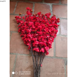 Combo 30 cành hoa anh đào màu đỏ