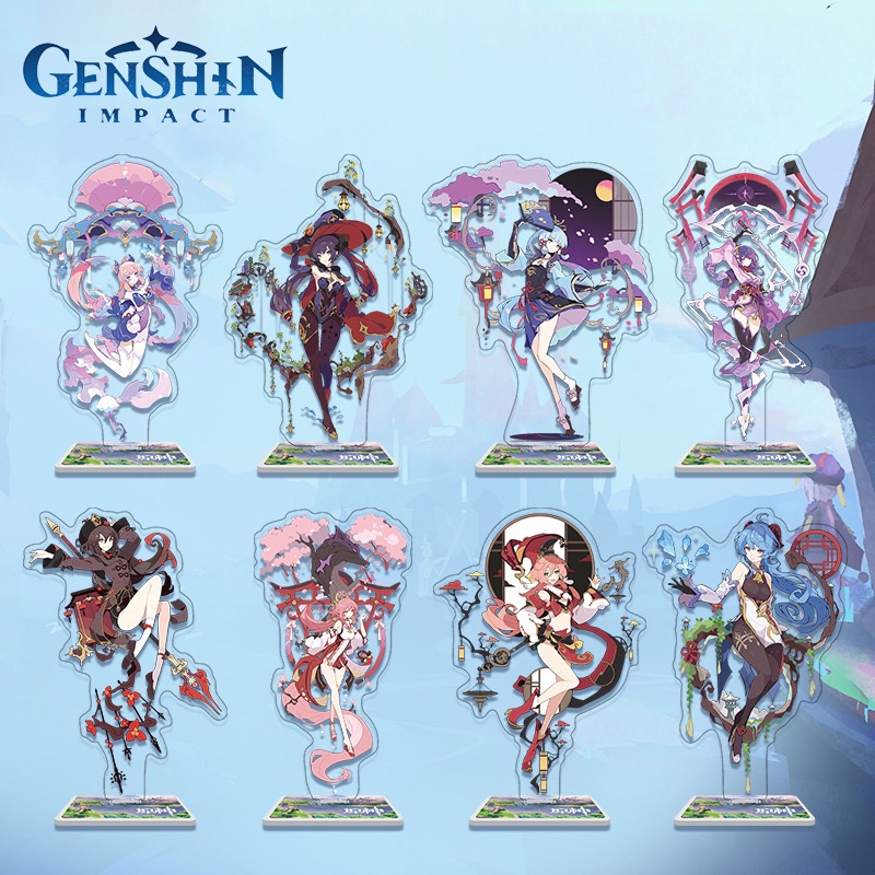 (m5) Mô hình nhân vật GENSHIN IMPACT standee game mica acrylic anime chibi xinh xắn