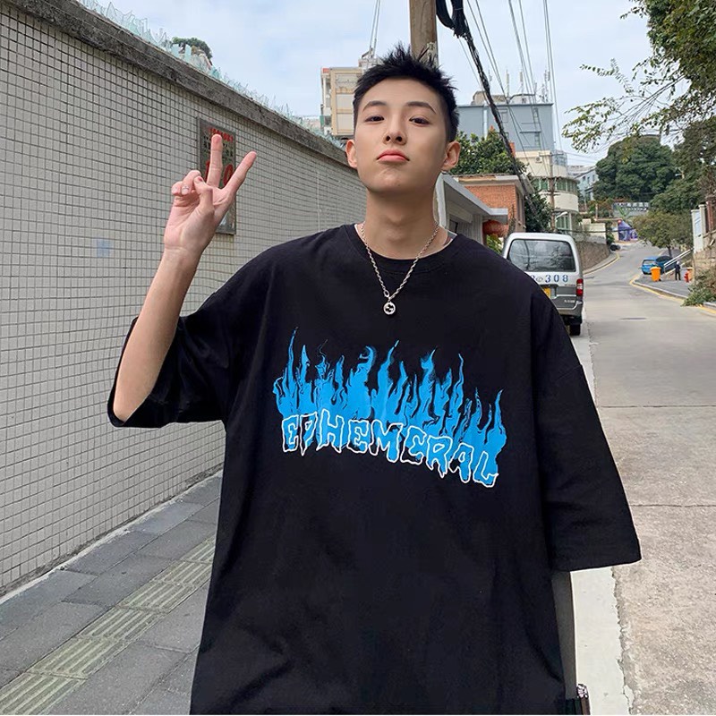 Áo phông thun nam nữ unisex tay lỡ form rộng ATL 208