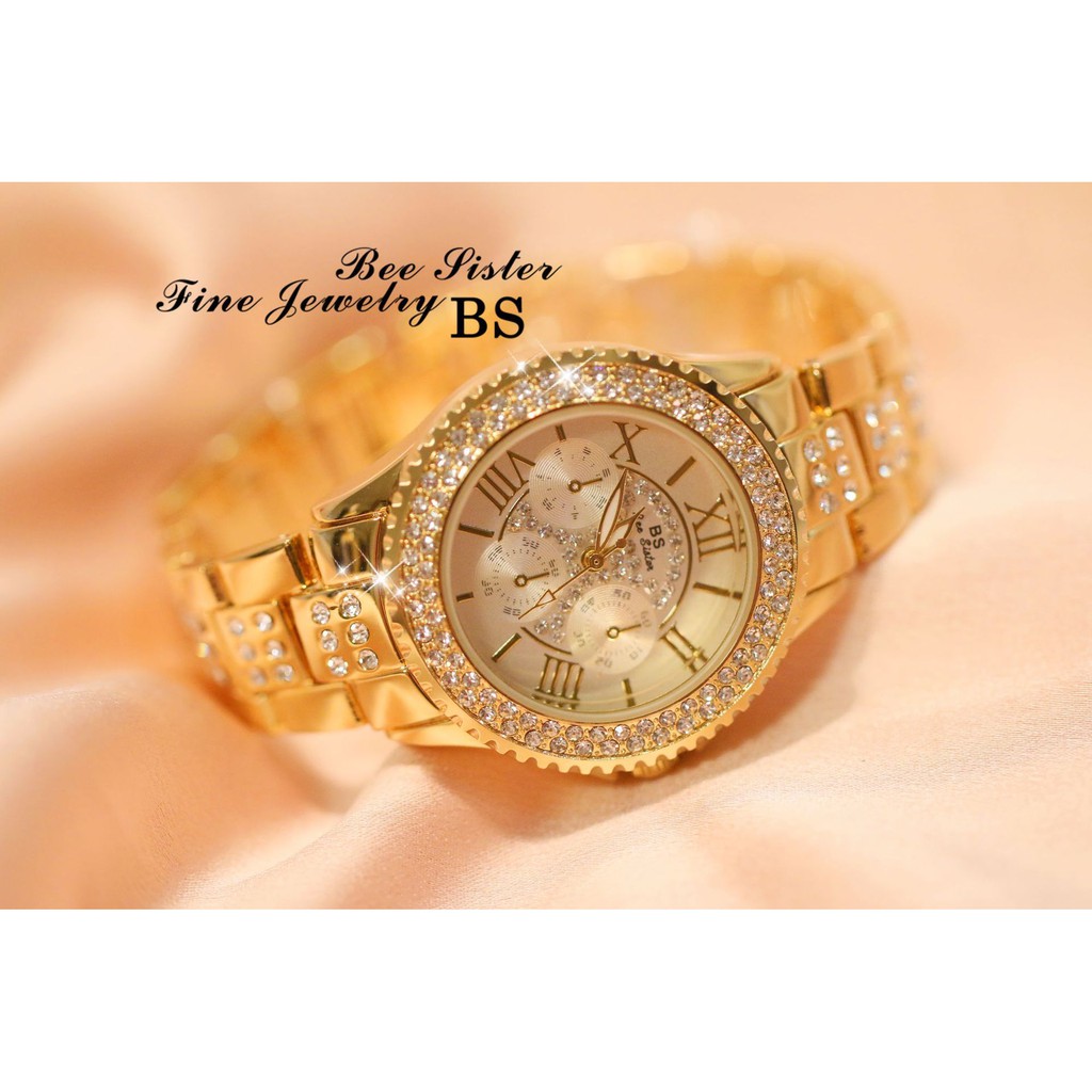 Đồng hồ nữ BS Bee Sister FA1131 đính đá thời trang