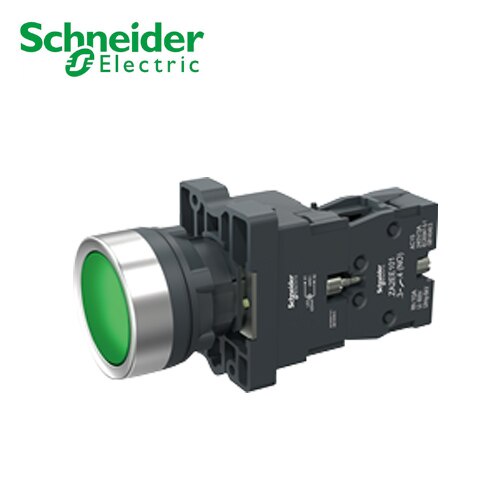 Nút nhấn có đèn Ø22 220VAC Schneider XA2EW33M1, XA2EW34M1