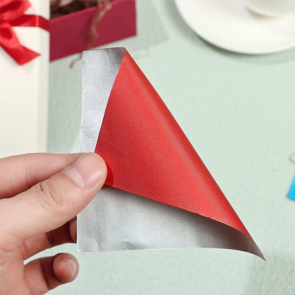 1 100 Giấy Nhôm Dập Nổi Nhiều Màu Sắc Dùng Trang Trí Bánh Kẹo Tiện Dụng