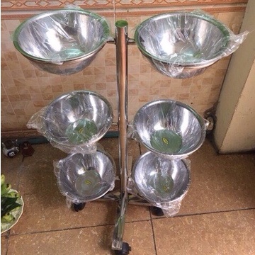 Xe Đẩy Inox, Xe Đẩy Dụng Cụ, Bàn Tít, Cây Bát Nước Trong Spa, Salon Tóc NANOCEE