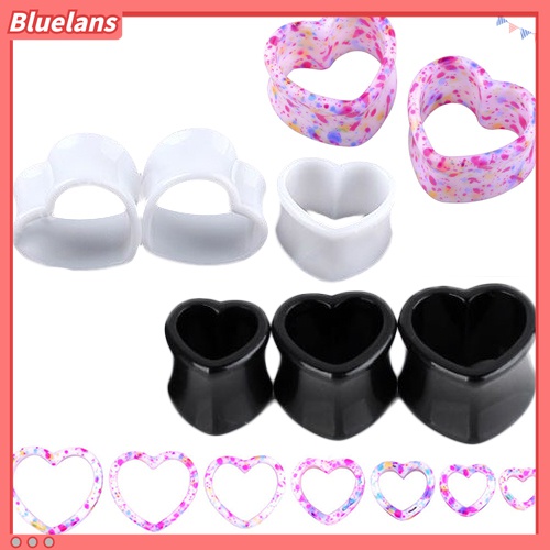 Khuyên nông tai nhựa acrylic kiểu trái tim sành điệu