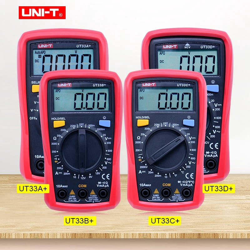 Uni-t Máy Đo Vạn Năng Kỹ Thuật Số Chuyên Dụng Ut33a + Ut33b + Ut33c + Ut33d