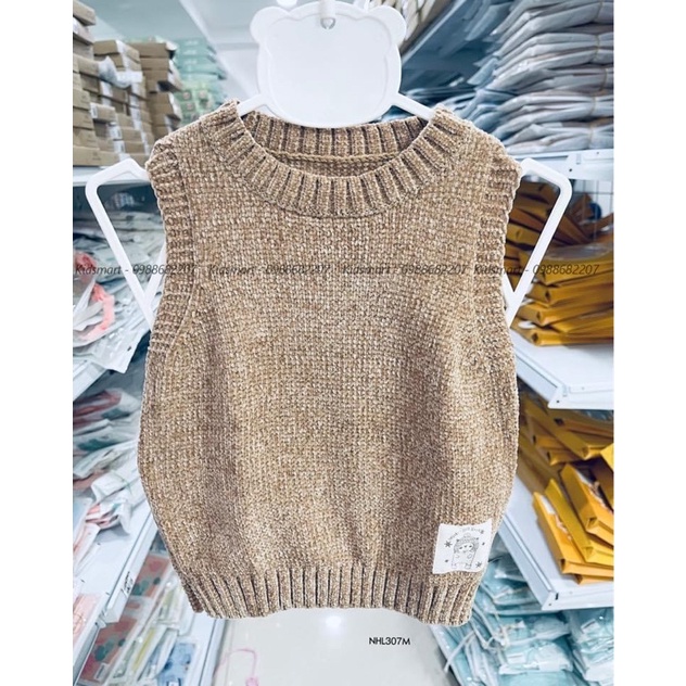 Áo gile len Lullaby size 6-9m đến 5y