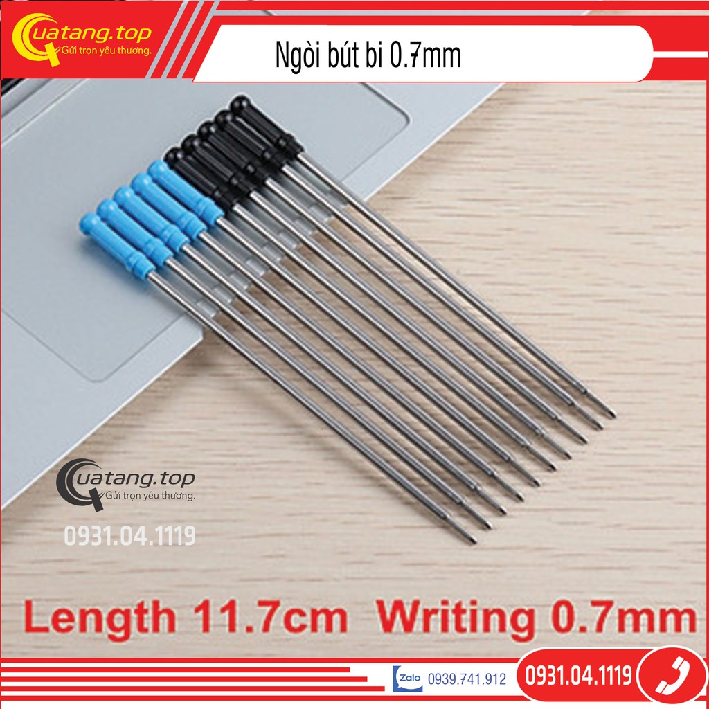 Ruột bút bi 0.7mm dùng cho bút gỗ xoay, bút ký tên và một số dòng bút CEO phổ biến trên thì trường