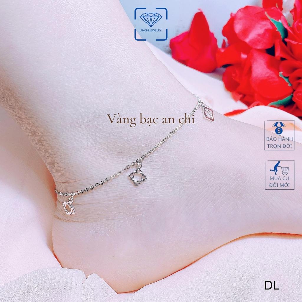 Lắc chân nơ, trăng sao, trái tim , cỏ 4 lá - chuẩn bạc ta bao sáng không xuống màu. Anchi jewelry