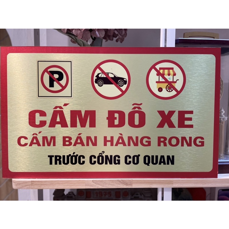 BIỂN CẤM ĐỖ XE – NO PARKING HERE – BIỂN CẤM ĐỂ XE BẰNG MICA – ALU .