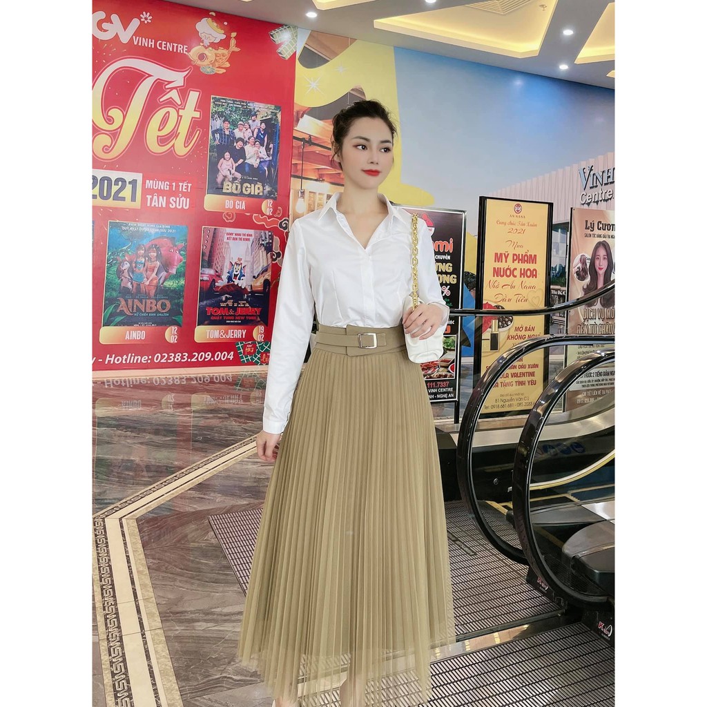 áo sơ mi nữ dài tay form basis, sơ mi nữ công sở thiết kế Josee' dáng eo xinh | BigBuy360 - bigbuy360.vn