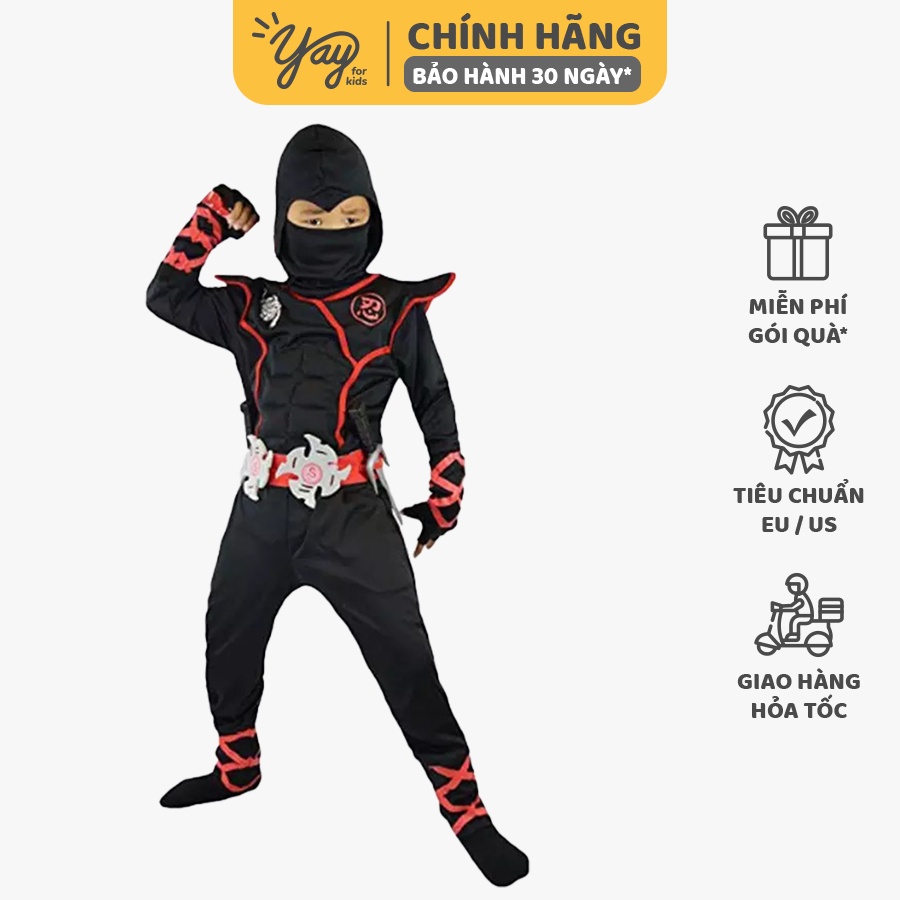 Đồ Hóa Trang Trẻ Em - Ninja Đen Đỏ - Yay