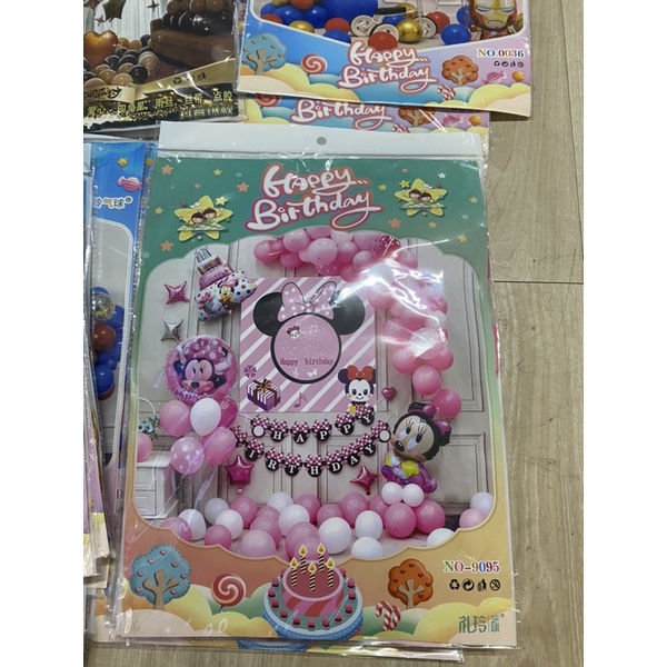 Set Trang Trí tiệc  sinh Nhật các mẫu 220k/ bộ