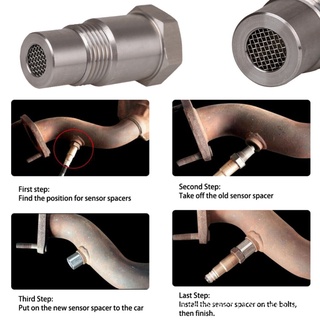char Oxygen O2 Sensor Spacer Adapter CEL Engine Light Eliminator Catalytic Converter