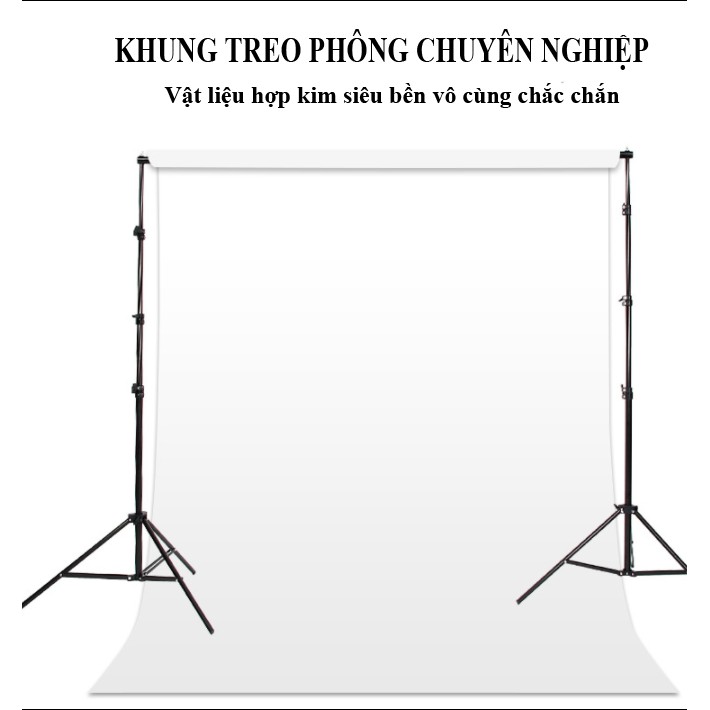 Khung treo phông 3mx2.6m và 2mx3m khung chữ U treo phông nền chụp hình sản phẩm