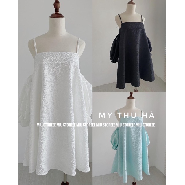 VÁY TRỄ VAI TAY BỒNG XỐP VTVTBX