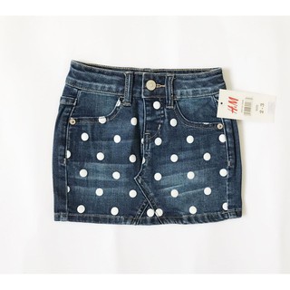 Váy Jean H&M Chấm Bi Màu Đậm