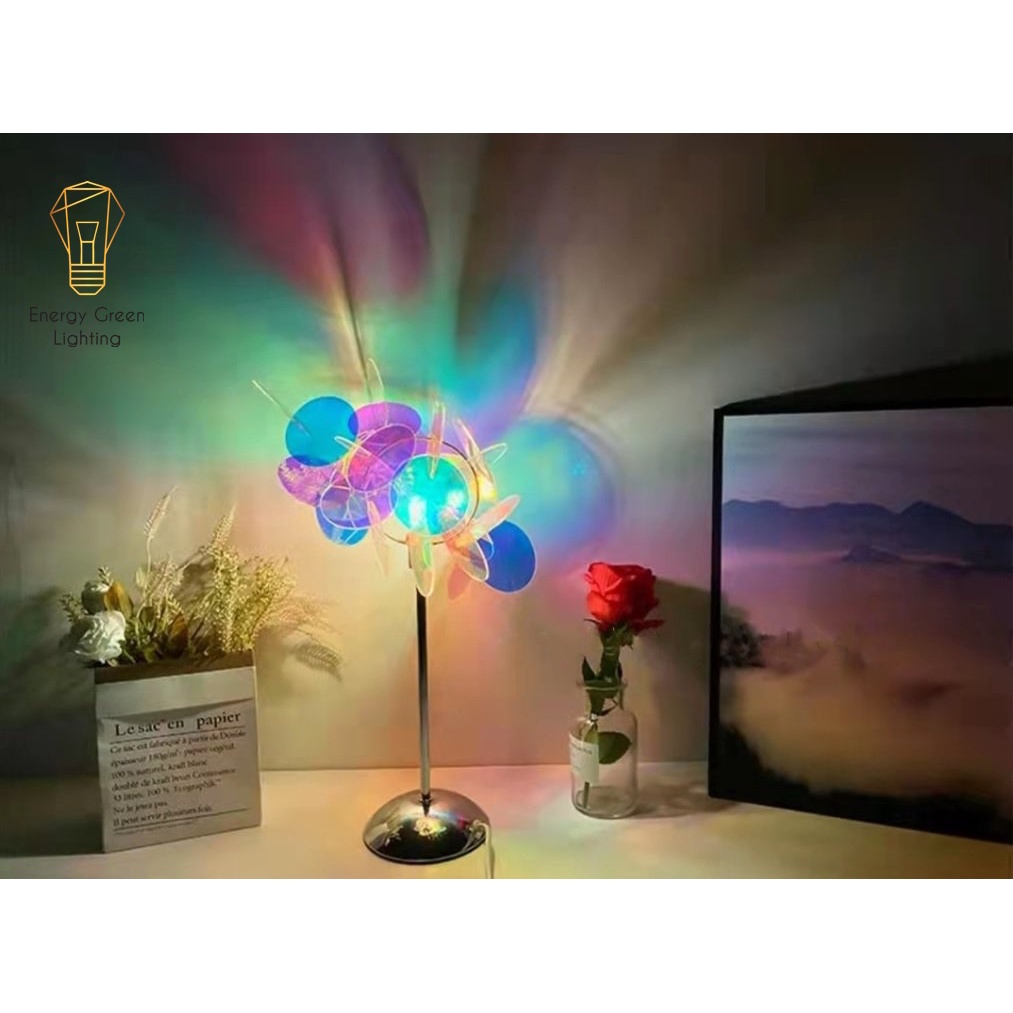 Đèn Trang Trí Vòng Cực Quang Đa Sắc Energy Green Lighting Siêu Đẹp DB-913,DB-914 - 2 Kích Thước - Trang Trí Phòng Ngủ