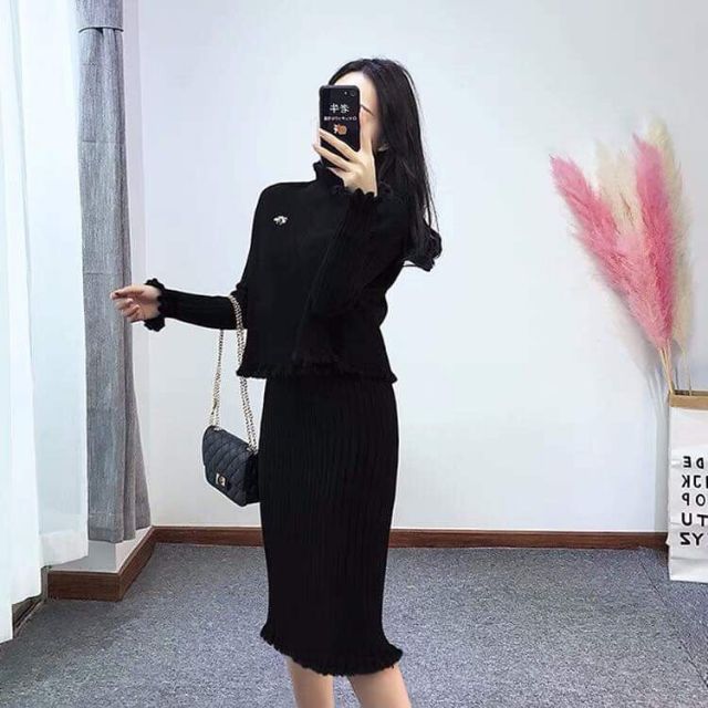 Combo set len viền lông mềm mại