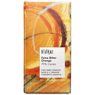 Socola đen hữu cơ 70% Cacao vị cam Vivani 100g