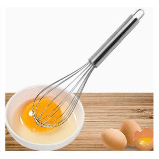 Cây Đánh Trứng Inox Cầm Tay Kích Thước 28cm , Que Đánh Trứng Dụng Cụ Nhà Bếp