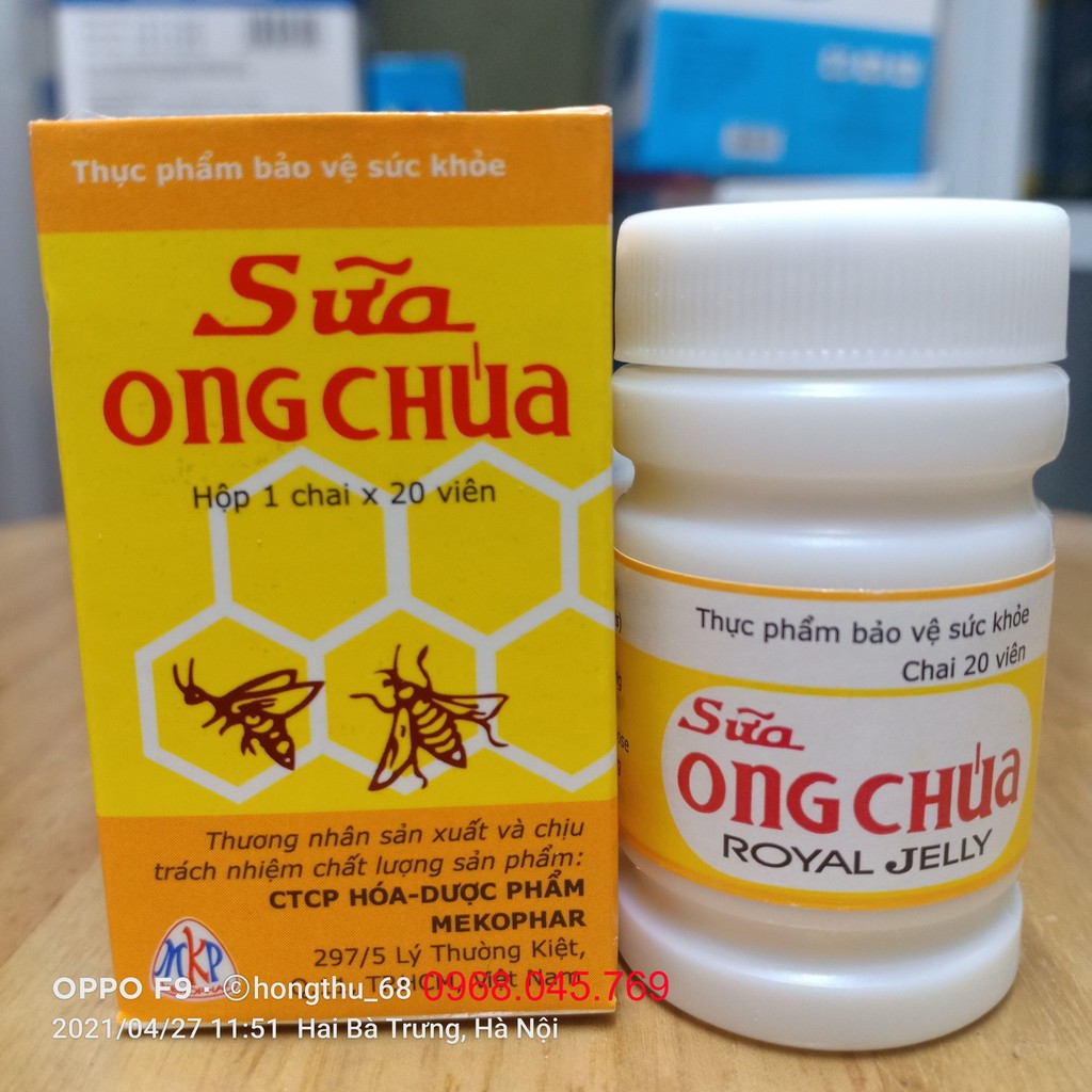 Kẹo ngậm Sữa ONG CHÚA ROYAL JELLY lọ 20 viên