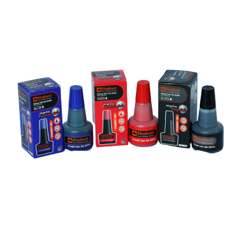 Tampon khay mực dấu lăn tay, đóng dấu ELEPHANT Thái Lan