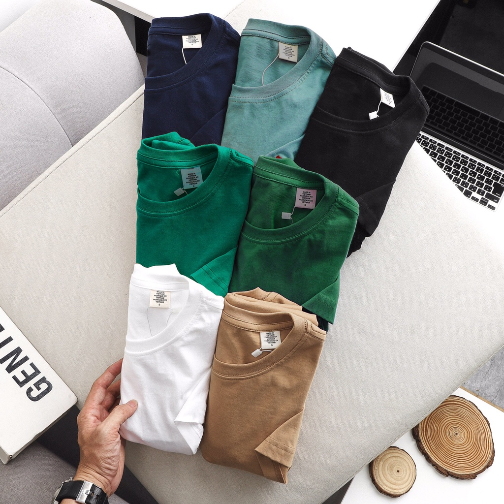 Áo thun Unisex N7 Basic Tee phông trơn nam nữ tay ngắn oversize form rộng 7 màu