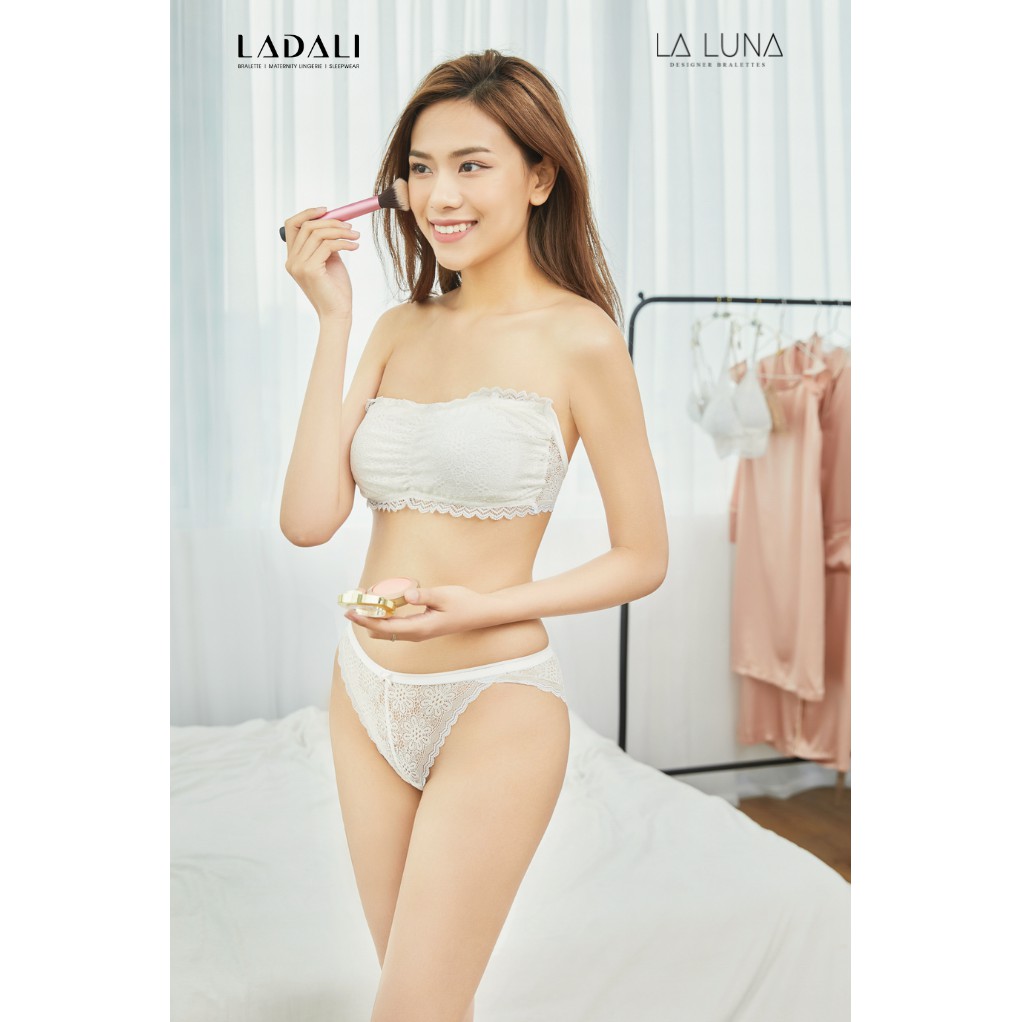 [HÀNG THIẾT KẾ] Áo Lót Bralette Quây Ren, Áo Ống Ren Trắng Có Đệm Mút LADALI - MS 542 | BigBuy360 - bigbuy360.vn
