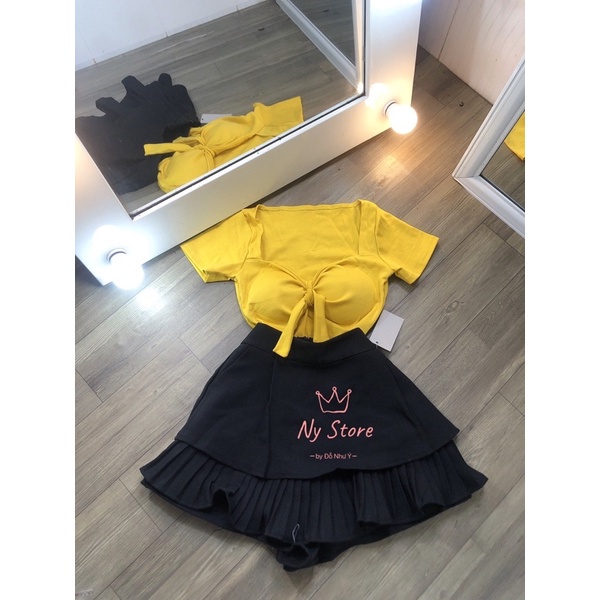 ÁO CROPTOP CỘT NGỰC - CÓ MÚT  AO41