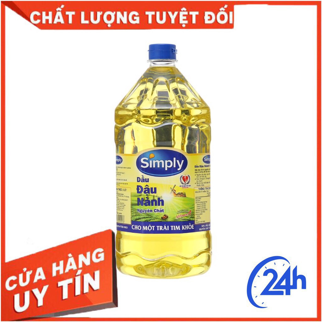 Dầu ăn Simply đậu nành 2 lít