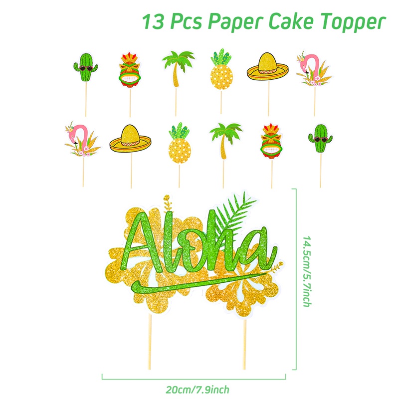 Bộ Bong Bóng Trang Trí Tiệc Hình Hồng Hạc/Quả Dứa Nhiệt Đới