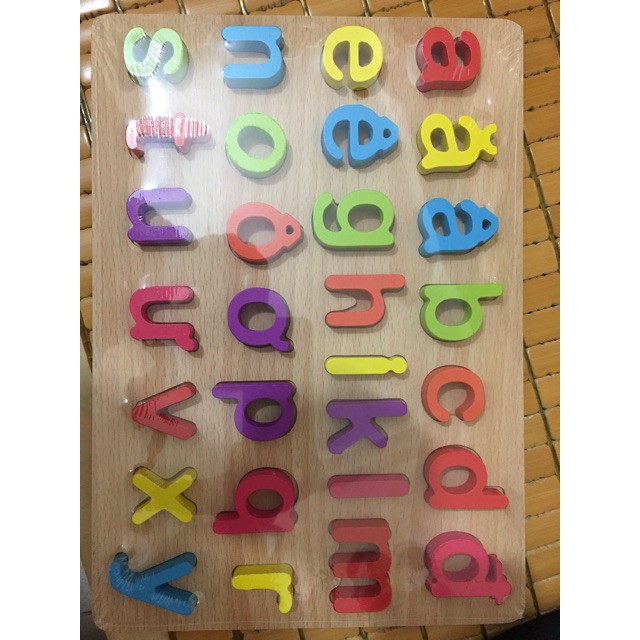 Bảng Chữ Tiếng Việt Nổi In Thường Bằng Gỗ Cho Bé ⚡LOẠI ĐẸP⚡ - Giúp Bé Vừa Học Vừa Chơi Hiệu Quả
