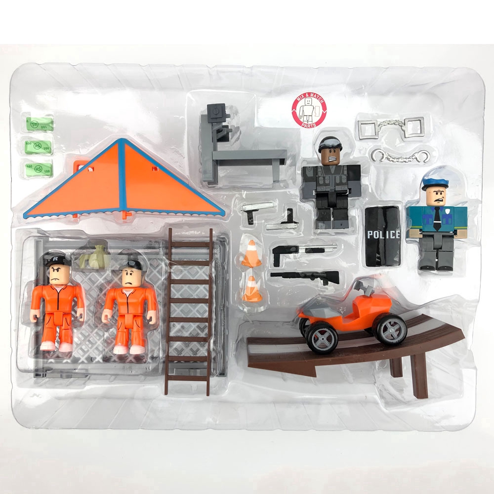 Set 4 mô hình đồ chơi nhân vật Roblox Jailbreak dùng trang trí/làm quà tặng