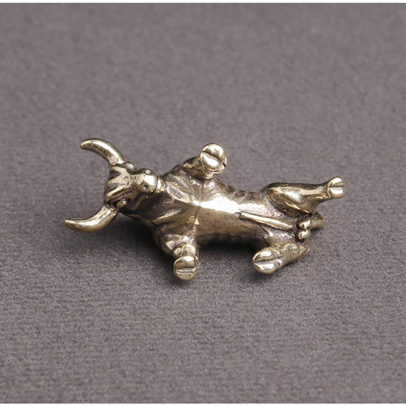Tượng bò tót bằng Đồng 🎁FREESHIP🎁Tượng đồng phụ kiện tiểu cảnh, bàn trà, trang trí bonsai, bàn làm việc | BigBuy360 - bigbuy360.vn