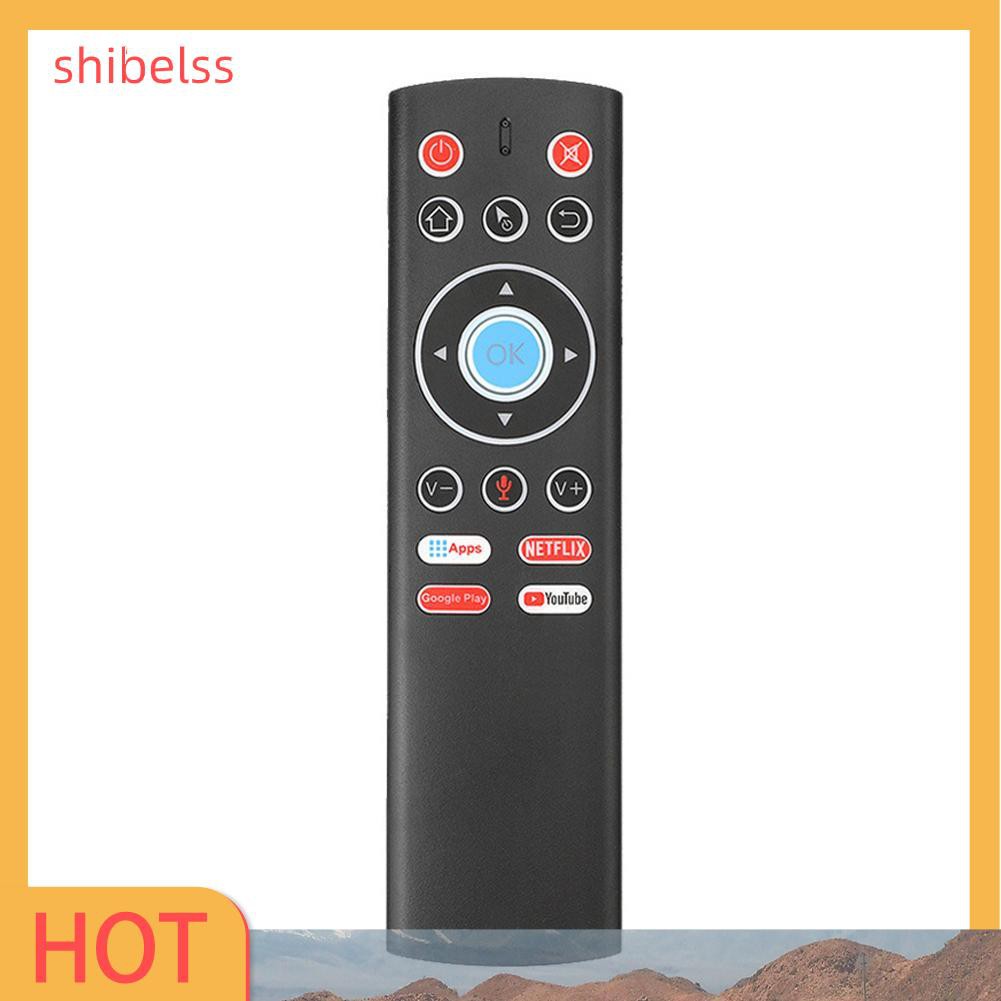 （ʚshibelss）T1+ Voice Remote Control  2.4G Wireless Air Mouse Gyro for Android TV Box