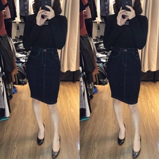 Chân váy jean topshop