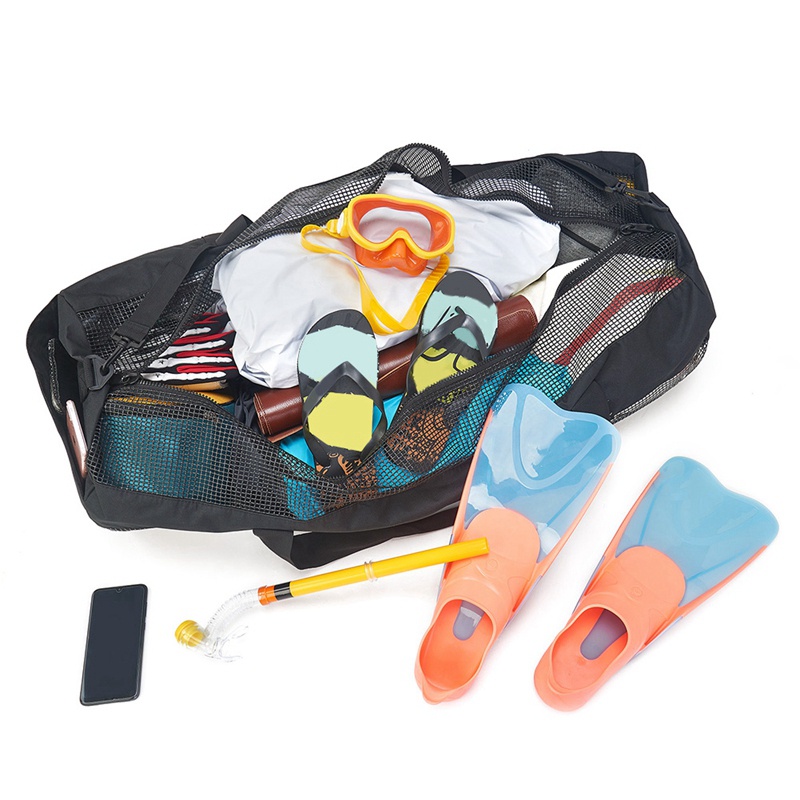 Túi Lưới Đựng Đồ Bơi / Lặn Biển Cỡ Lớn Đa Năng Có Thể Gấp Gọn Tiện Dụng