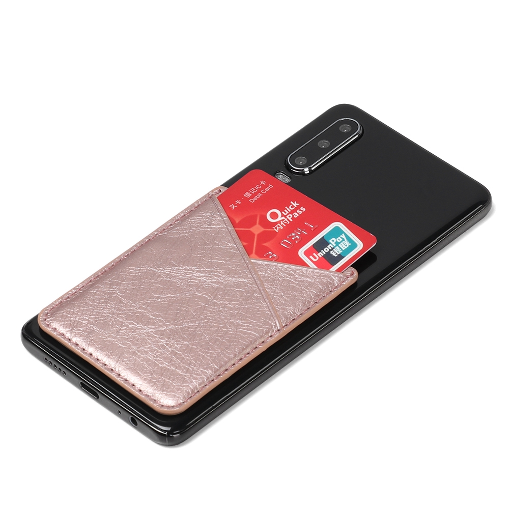 Ví đựng thẻ dán điện thoại bằng da trơn tiện lợi