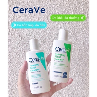 [SIZE 87ML] Sữa Rửa Mặt Cerave Cleanser 87ml Mỹ