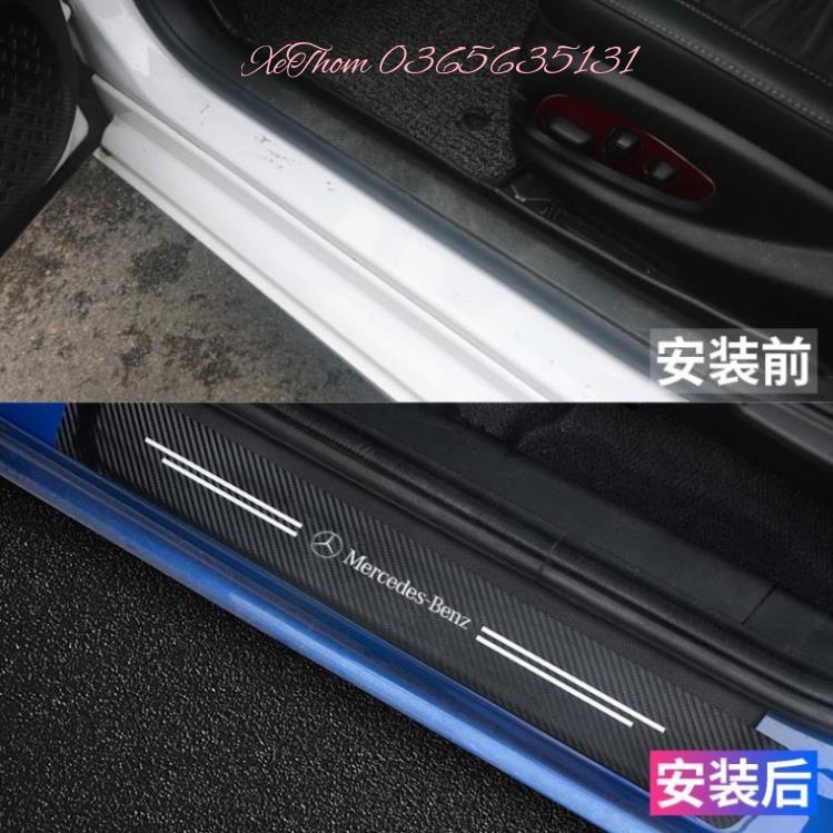 (có nhiều hãng) Nẹp Dán Vân Carbon Chống Trầy Xước Bảo Vệ Bậc Cửa Xe Hơi/ Bảo Vệ Cốp Sau Xe Hơi Cho Nhiều Hãng Xe