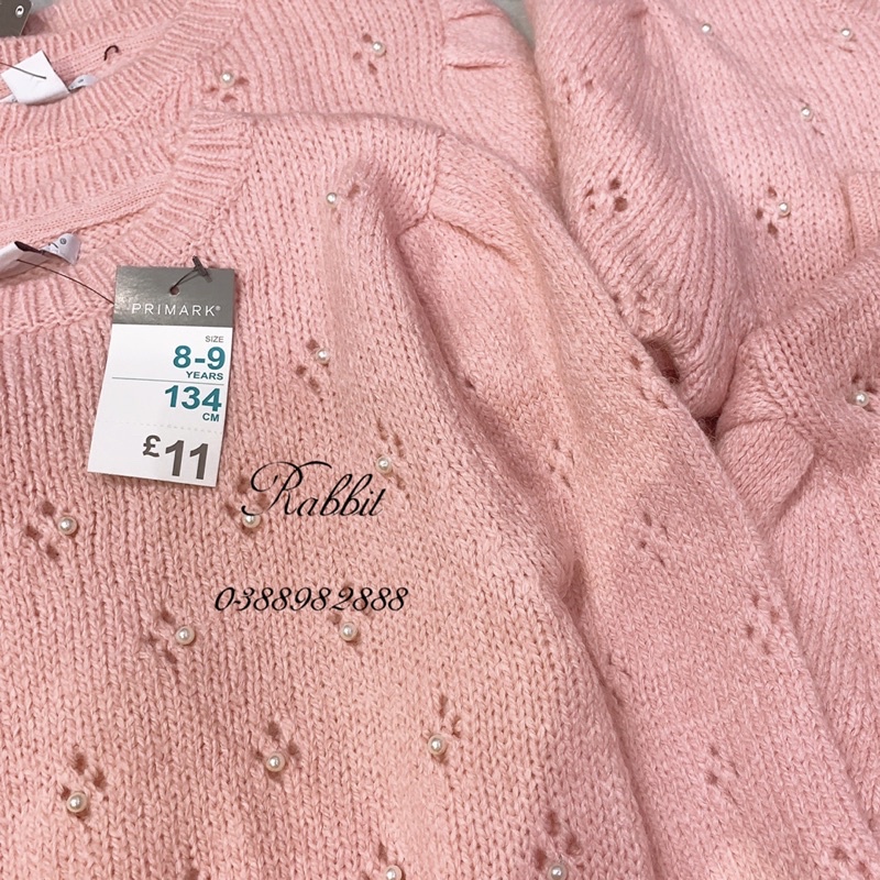 Áo len hồng tay bồng Primark
