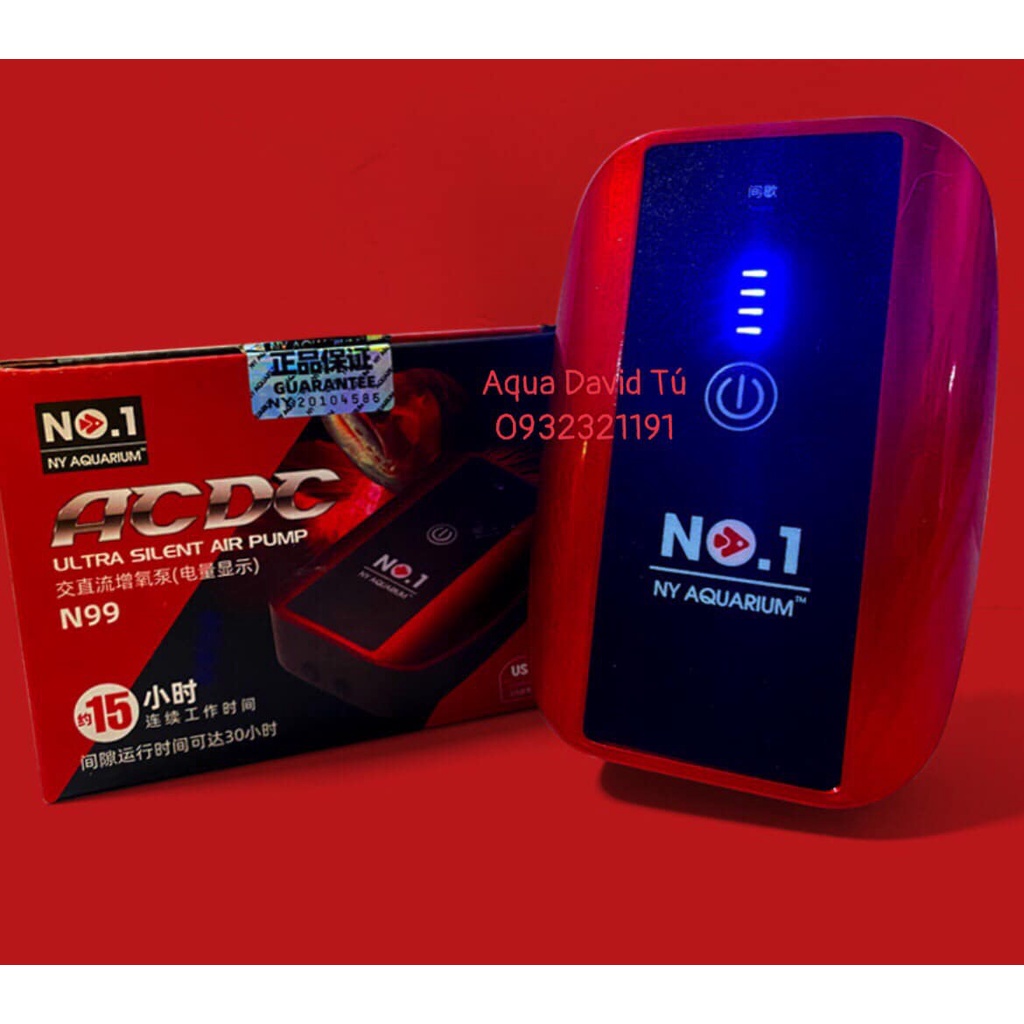 Máy Sủi ACQUY No.1 Aquarium N99 Cho Bể Cá Cảnh Phòng Khi Mất Điện